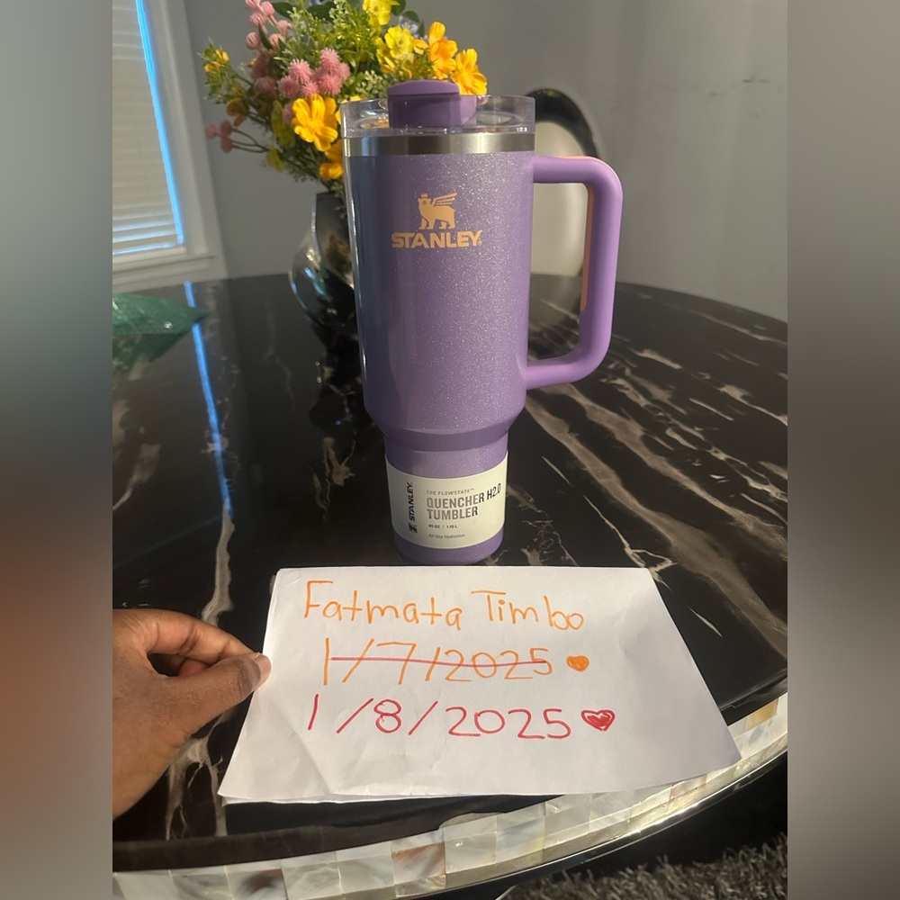 Stanley Periwinkle Shimmer Quencher H2.0 Tumbler 40oz